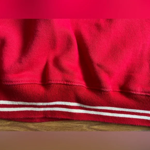 Vintage Disney Mickey Mouse Red Crewneck Sweatshirt | Since 1928 | Disney Store - Picture 4 of 6